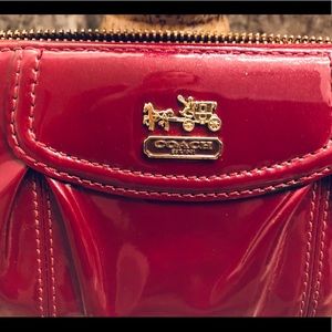 Burgundy COACH Large wallet